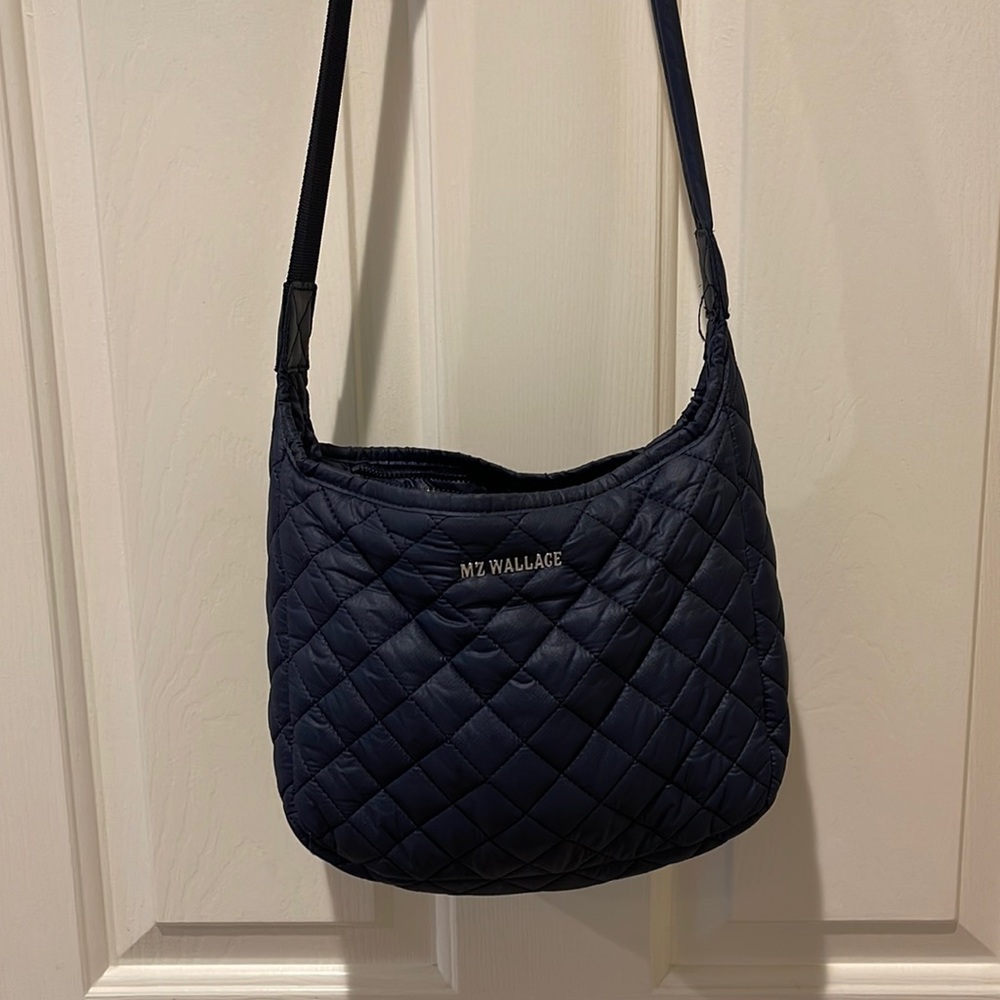 MZ Wallace Navy Quilted Bag